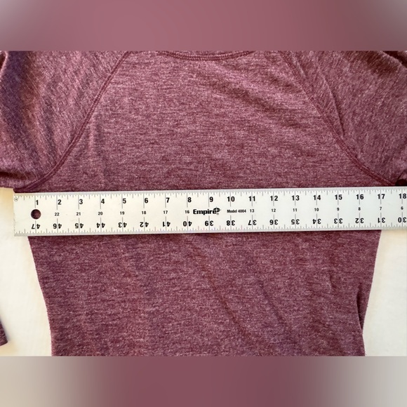 Banana Republic Heathered Burgundy Sweatshirt Dress Size Medium - Picture 7 of 10